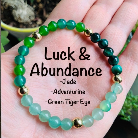 ๐ NWT ๐ Luck & Abundance ๐Healing Energy Power Gemstone Crystal Bracelet - Picture 1 of 9